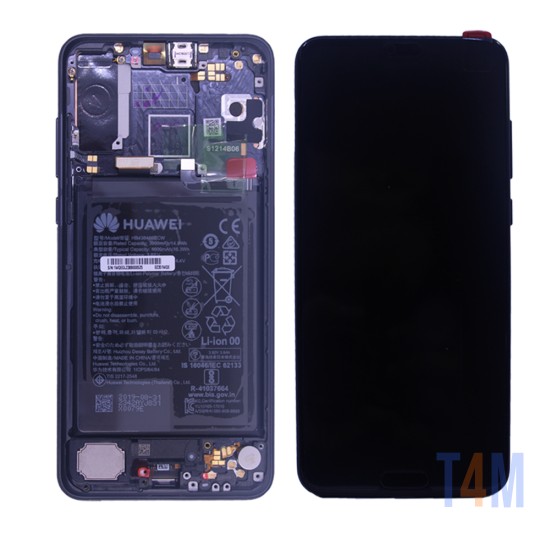 TOUCH+DISPLAY+FRAME+BATTERY HUAWEI P20 PRO SERVICE PACK BLACK